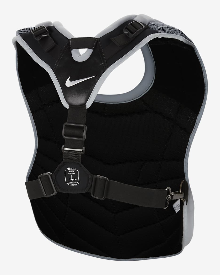 New Nike 2024 Vapor Catchers Chest Protector Black White 20” Baseball MLB PBP428-058